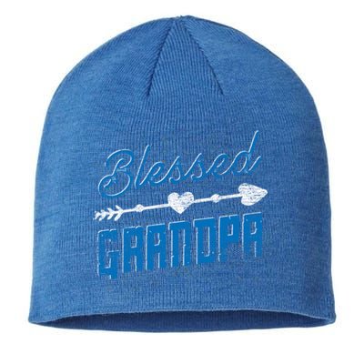 Blessed Grandpa Family Pop Pop Fathers Day Grandpa Gift Sustainable Beanie