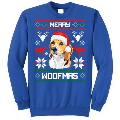 Beagle Gift For Merry Christmas Woofmas Clothes Ugly Cute Gift Sweatshirt