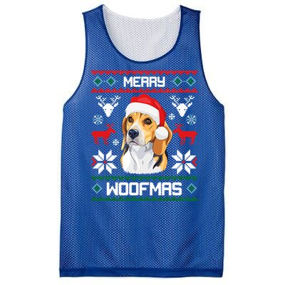 Beagle Gift For Merry Christmas Woofmas Clothes Ugly Cute Gift Mesh Reversible Basketball Jersey Tank