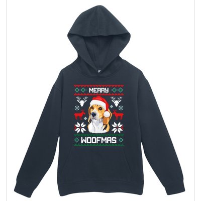 Beagle Gift For Merry Christmas Woofmas Clothes Ugly Cute Gift Urban Pullover Hoodie