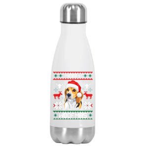 Beagle Gift For Merry Christmas Woofmas Clothes Ugly Cute Gift Stainless Steel Insulated Water Bottle