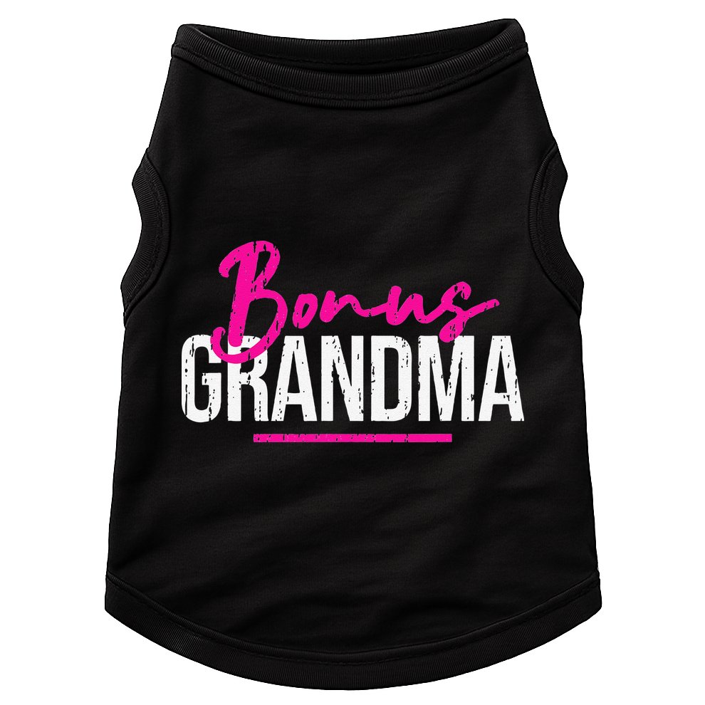 Bonus Grandma Funny Mother's Day Step Grandma Gift Doggie Tank