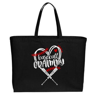 Baseball Grammy Funny Baseball Family Matching Cotton Canvas Jumbo Tote