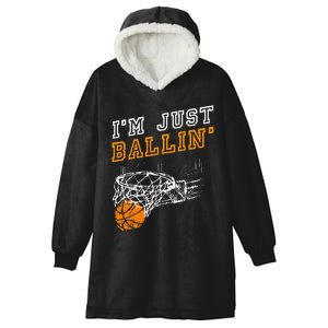 Basketball Gift For Coach Player Baller Hooded Wearable Blanket