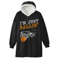 Basketball Gift For Coach Player Baller Hooded Wearable Blanket