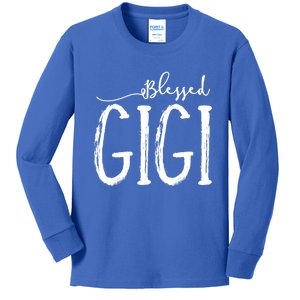 Blessed Gigi For Grandma MotherS Day Christmas Gift Kids Long Sleeve Shirt