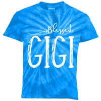 Blessed Gigi For Grandma MotherS Day Christmas Gift Kids Tie-Dye T-Shirt