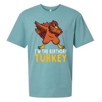 Birthday Gifts Funny Bday Born On Thanksgiving Sueded Cloud Jersey T-Shirt