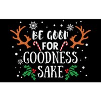 Be Good For Goodness Sake Christmas Reindeer Horn Funny Gift Bumper Sticker