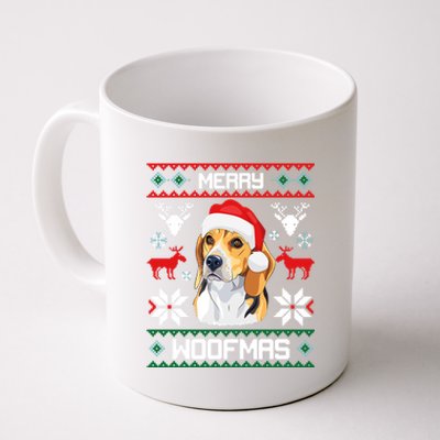 Beagle Gift For Merry Christmas Woofmas Clothes Ugly Gift Coffee Mug