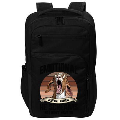 Boer Goat Farmer Stuffed Animal Goat Lover Costume Boer Goat Gift Impact Tech Backpack