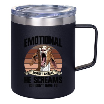 Boer Goat Farmer Stuffed Animal Goat Lover Costume Boer Goat Gift 12oz Stainless Steel Coffee Mug