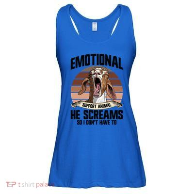Boer Goat Farmer Stuffed Animal Goat Lover Costume Boer Goat Gift Ladies Essential Flowy Tank