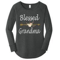 Blessed Grandma For Women Cute Mothers Day Gifts Women's Perfect Tri Tunic Long Sleeve Shirt