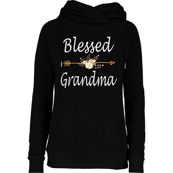 Blessed Grandma For Women Cute Mothers Day Gifts Womens Funnel Neck Pullover Hood