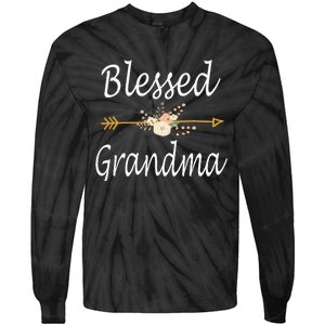 Blessed Grandma For Women Cute Mothers Day Gifts Tie-Dye Long Sleeve Shirt