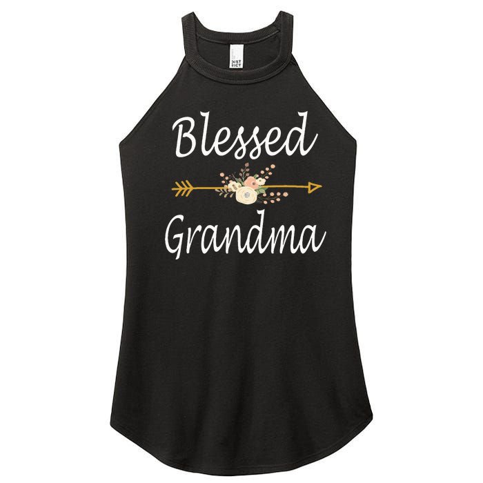 Blessed Grandma For Women Cute Mothers Day Gifts Women's Perfect Tri Rocker Tank