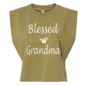 Blessed Grandma For Women Cute Mothers Day Gifts Garment-Dyed Women's Muscle Tee