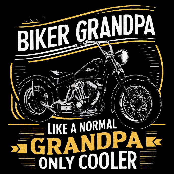 Biker Grandpa FatherS Day Like A Normal Grandpa Motorcycle Impact Tech Backpack