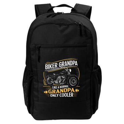 Biker Grandpa FatherS Day Like A Normal Grandpa Motorcycle Backpack