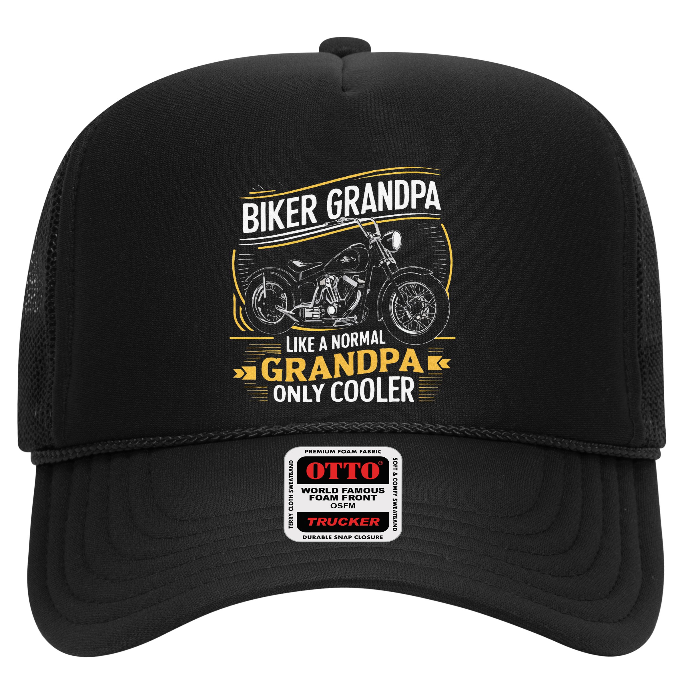 Biker Grandpa FatherS Day Like A Normal Grandpa Motorcycle Hat