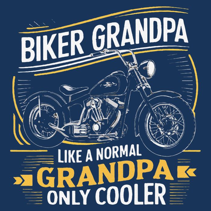 Biker Grandpa FatherS Day Like A Normal Grandpa Motorcycle Hoodie
