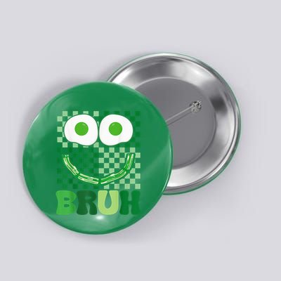 Bruh Green Face Eggs And Bacon Ham Breakfast St PatrickS Button