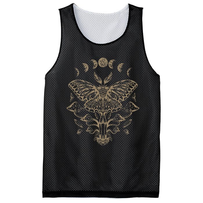 Butterfly Grunge Fairycore Aesthetic Luna Moth Mushrooms Mesh Reversible Basketball Jersey Tank