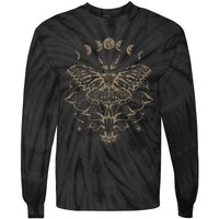 Butterfly Grunge Fairycore Aesthetic Luna Moth Mushrooms Tie-Dye Long Sleeve Shirt