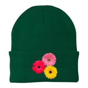 Blooming Gerbera Flower Daisies Gerberas Daisy Flowery Knit Cap Winter Beanie