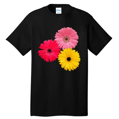 Blooming Gerbera Flower Daisies Gerberas Daisy Flowery Tall T-Shirt