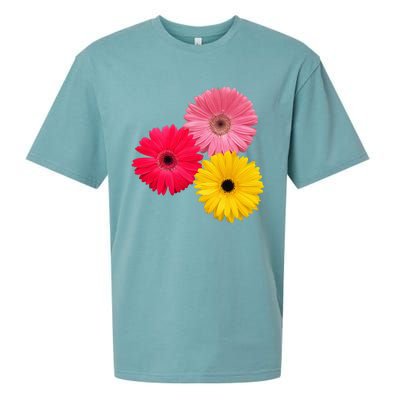 Blooming Gerbera Flower Daisies Gerberas Daisy Flowery Sueded Cloud Jersey T-Shirt