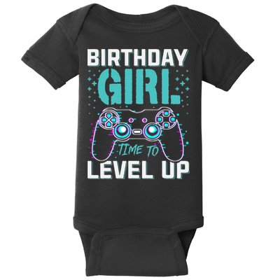 Birthday Gift For Time to Level Up Cool Video Game Bday Baby Bodysuit