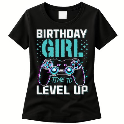 Birthday Gift For Time to Level Up Cool Video Game Bday Womens T-Shirt