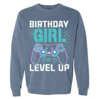 Birthday Gift For Time to Level Up Cool Video Game Bday Garment-Dyed Sweatshirt