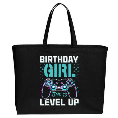 Birthday Gift For Time to Level Up Cool Video Game Bday Cotton Canvas Jumbo Tote