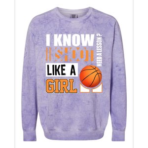 Basketball Gift Funny Shoot Like A Gift Colorblast Crewneck Sweatshirt