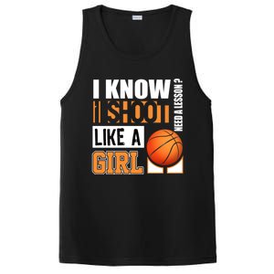 Basketball Gift Funny Shoot Like A Gift PosiCharge Competitor Tank