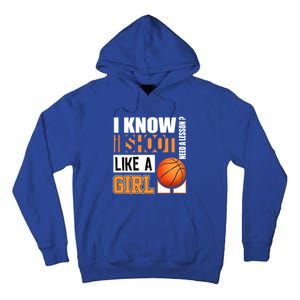 Basketball Gift Funny Shoot Like A Gift Tall Hoodie