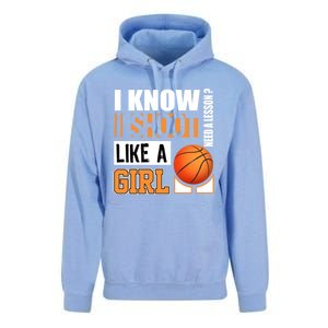 Basketball Gift Funny Shoot Like A Gift Unisex Surf Hoodie