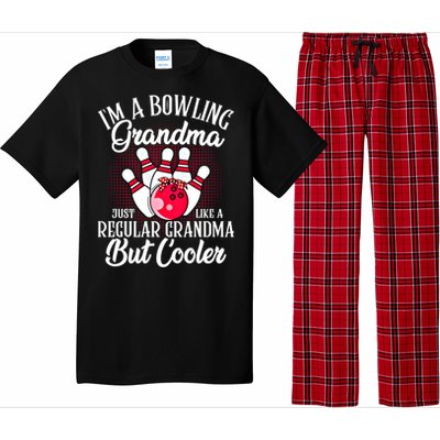 Bowling Grandma Funny Novelty For Bowling Family Gift Pajama Set