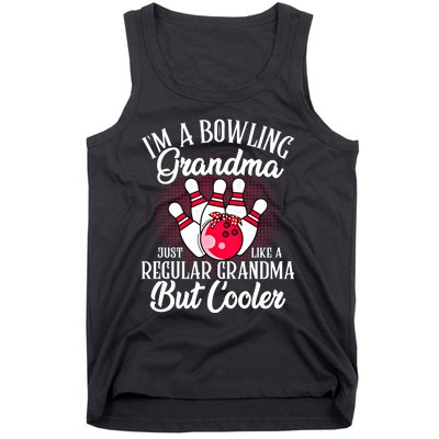 Bowling Grandma Funny Novelty For Bowling Family Gift Tank Top