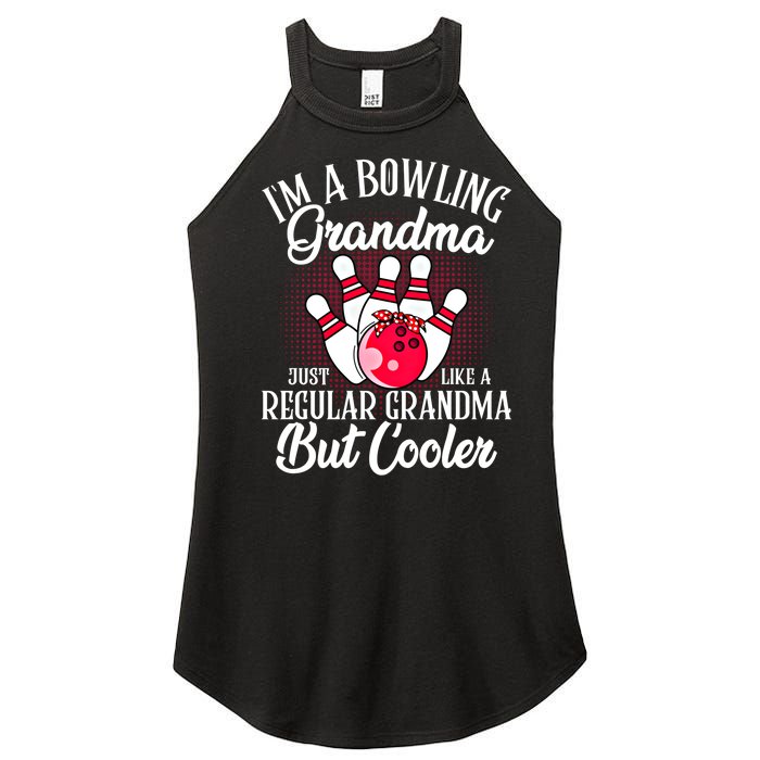 Bowling Grandma Funny Novelty For Bowling Family Gift Women’s Perfect Tri Rocker Tank