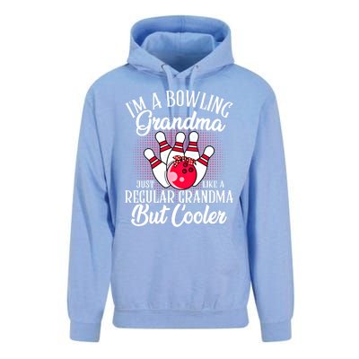 Bowling Grandma Funny Novelty For Bowling Family Gift Unisex Surf Hoodie