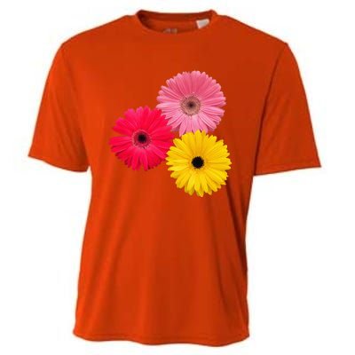 blooming gerbera flower daisies gerberas daisy flowery Cooling Performance Crew T-Shirt