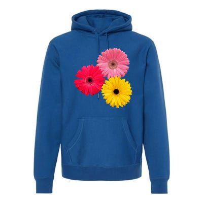 blooming gerbera flower daisies gerberas daisy flowery Premium Hoodie