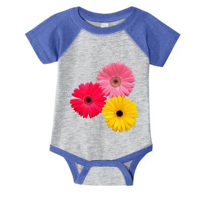 blooming gerbera flower daisies gerberas daisy flowery Infant Baby Jersey Bodysuit