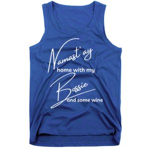 Bossie Gift Funny Namastay For Yoga And Dog Lovers Meaningful Gift Tank Top