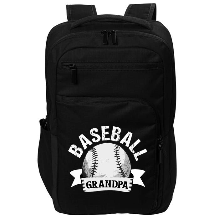 Baseball Grandpa - Funny Baseball Grandfather Impact Tech Backpack