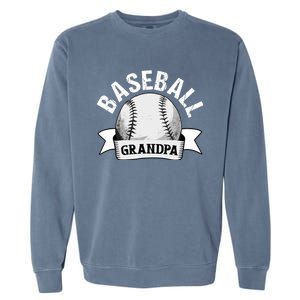 Baseball Grandpa - Funny Baseball Grandfather Garment-Dyed Sweatshirt